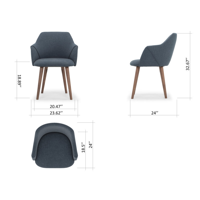 Jace Upholstered Arm Chair & Reviews AllModern